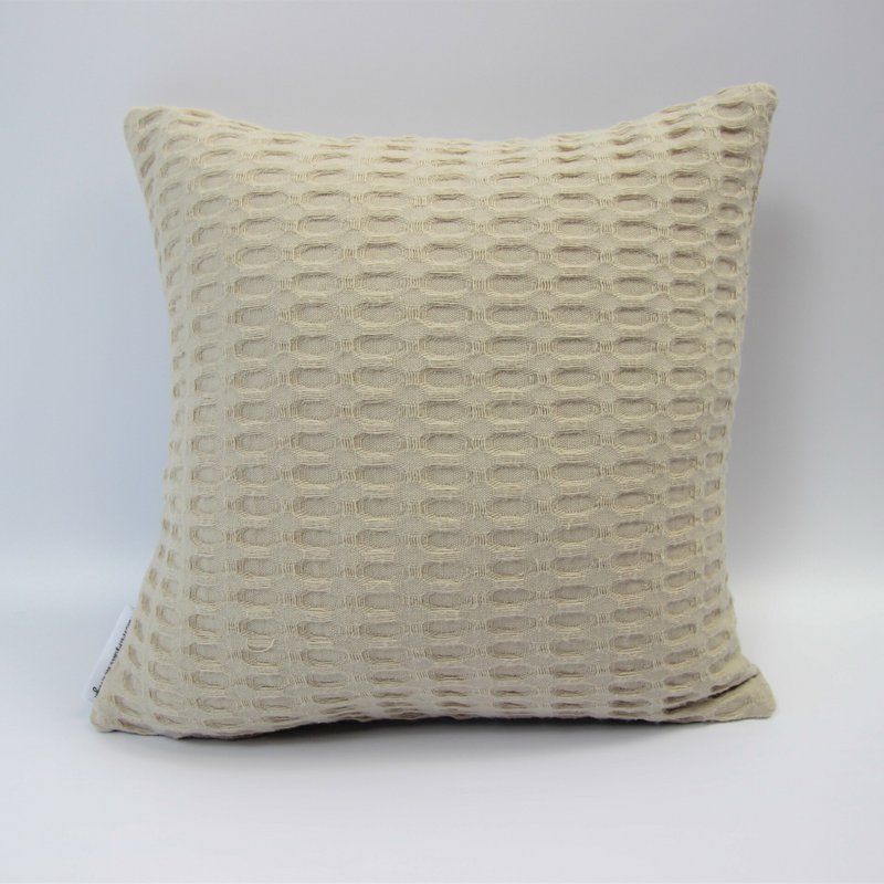 Stone pine cushion / decorative cushion waffle jacquard
