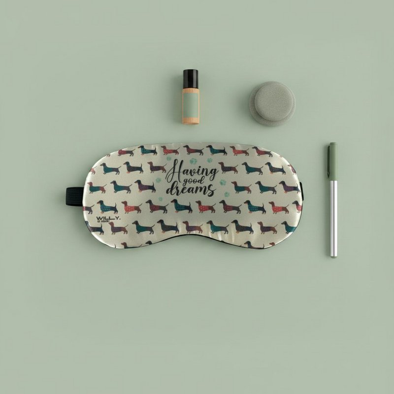 Dachshund Eye Mask - Cooling Gel Travel Sleep