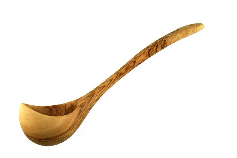 Schöpfkelle für Küche & Sauna 25 cm aus Olivenholz