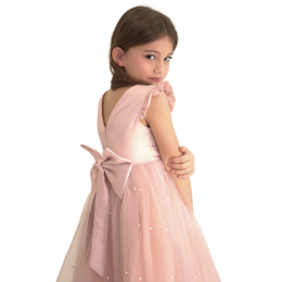 ALICE ceremony dress - Pink - Size: 150 cm (9/10 years)
