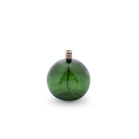 Olielamp Round green brass M
