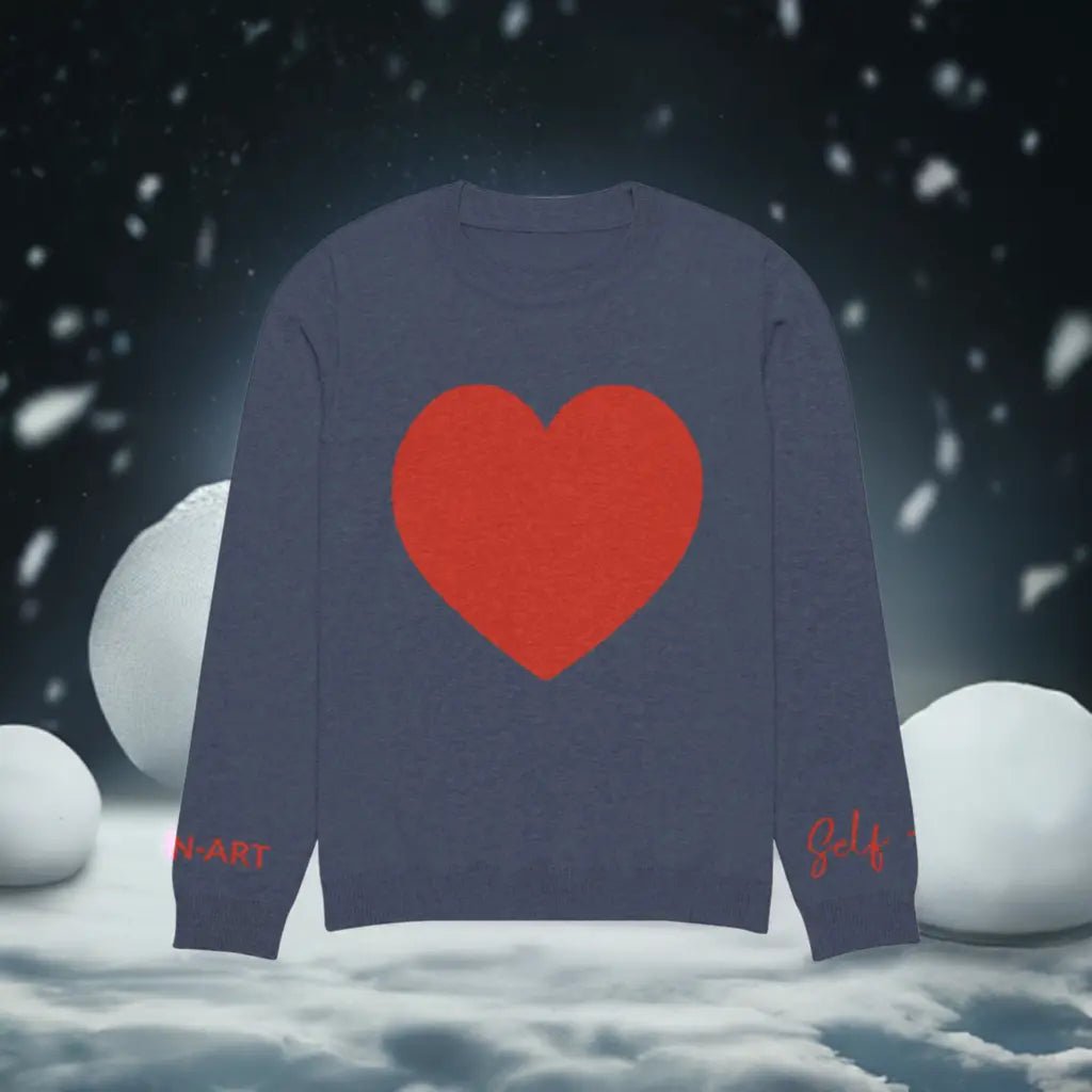 Heart - Pull col rond tricoté MARINE