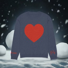 Heart - Pull col rond tricoté MARINE