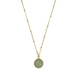 Ketting Aventurijn Steen - Goud