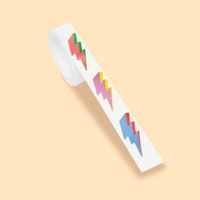 Sticker on a roll - Fash lightning - PET material