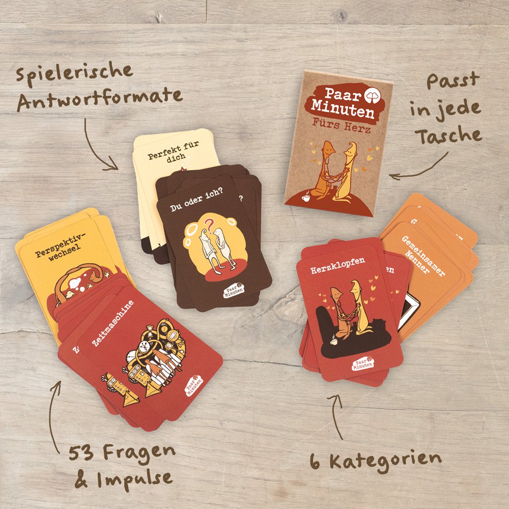 Couple Minutes For the Heart – jeu de cartes de conversation pour les couples