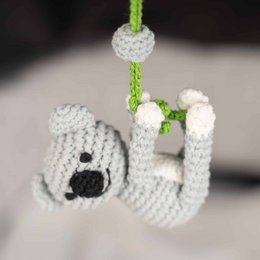 Crocheted play arch pendant Koala COCO (organic)