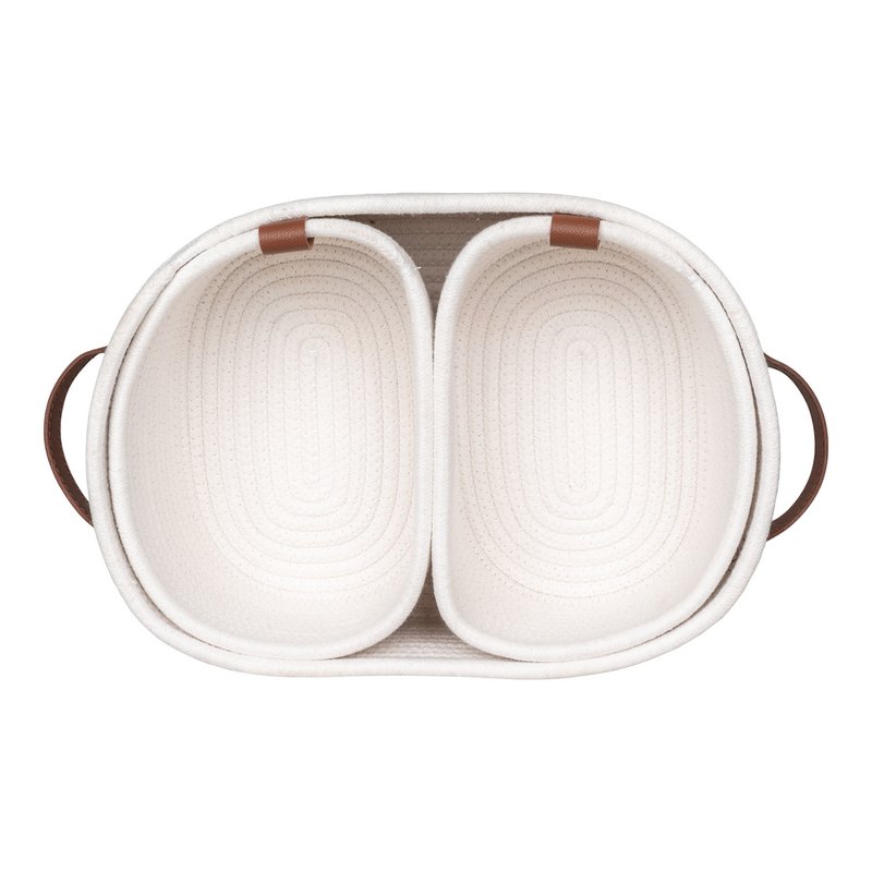 Jarana Baskets - White, set of 3