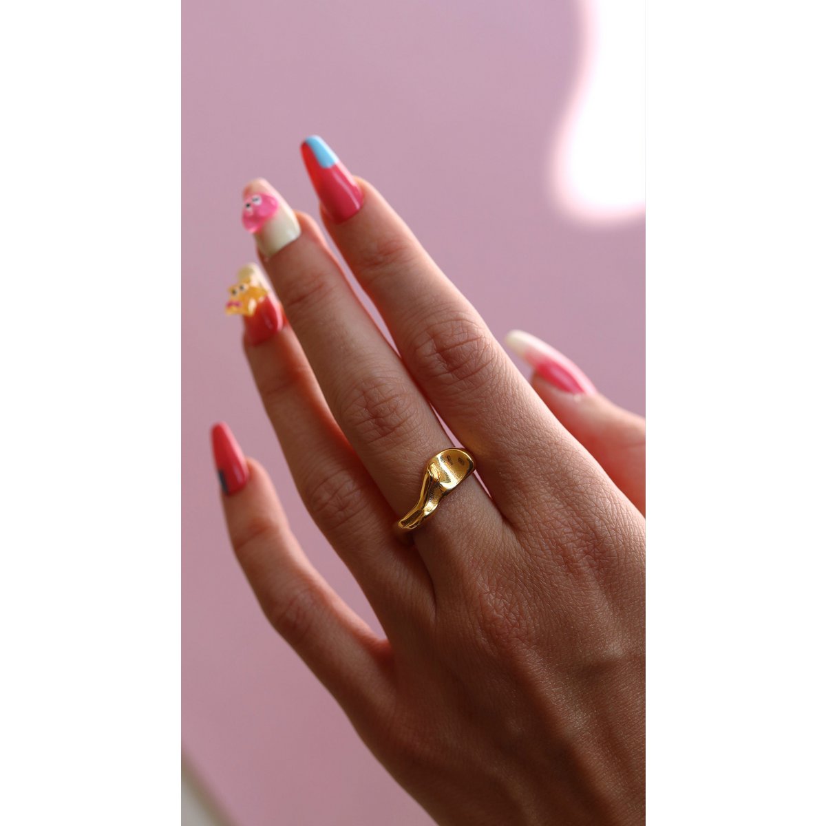 Bennett – Ring aus flüssigem Gold