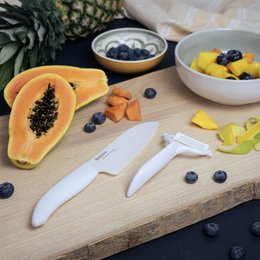 HVID GEN keramisk santoku kniv, klinge: 14 cm