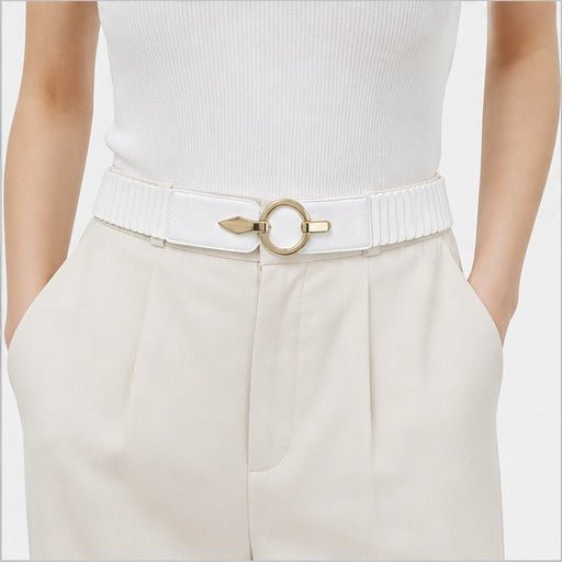 Cintura in vita da donna - 20+ colori - Pelle vegana - Fibbia in metallo - Elastica