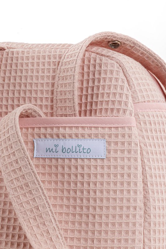 Crossbody barselstaske til barnevogn og hospital. Praktisk og elegant organisatortaske med stor kapacitet. Produkt fremstillet i Spanien.