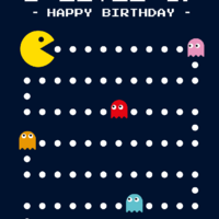 Pac man birthday 1 level up