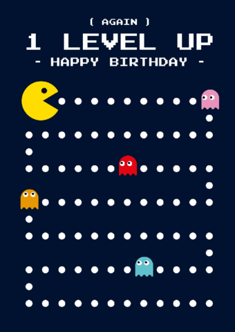 Pac man verjaardag 1 level up