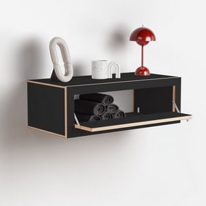 Fläpps Box Wall Console 80x27x40 - Black
