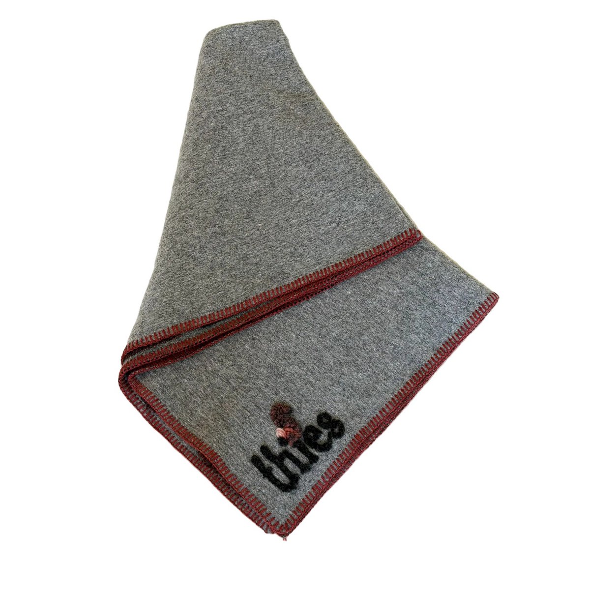 thies Eco Squirrel Wool Blanket grey