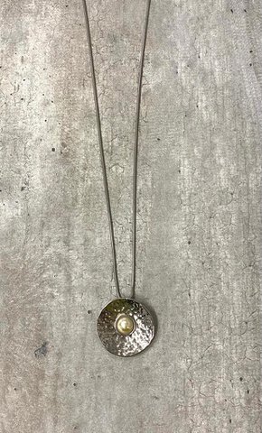 Reflex Collection Lange Parelketting - Zilver