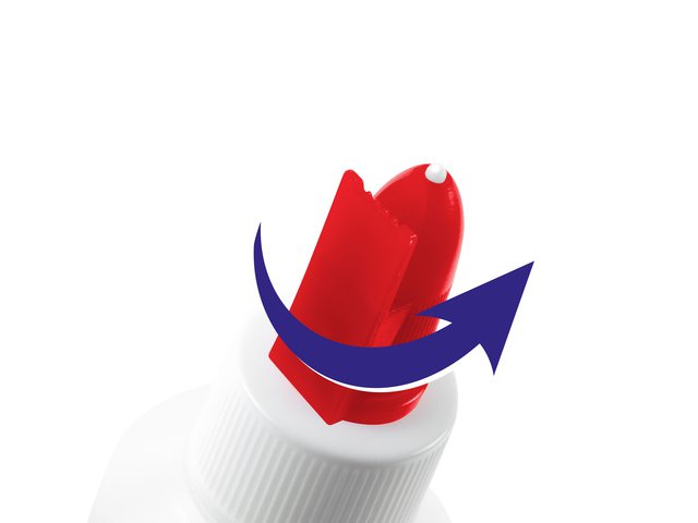 All-purpose glue Kangaro 100 ml PVAc bottle with glue spatula red