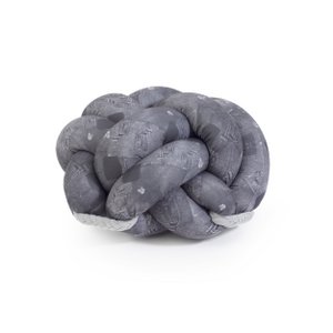 Knotty Knot Large Knot Cushion - Zwarte spijkerbroek
