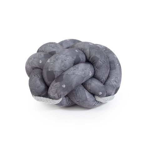 Knotty Knot Large Knot Cushion - Black Jeans