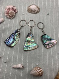 Abalone Keychain: Unique Abalone shell Keyring Accessory for Ocean Lovers
