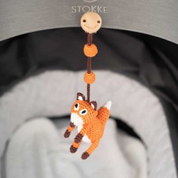 Crocheted play arch pendant fox FRED