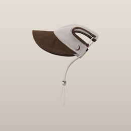 Chalky Hat – Protection UV et pluie pour animaux de compagnie – Taupe français