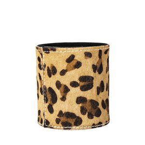 *pen holder cowhide leopard 10cm*