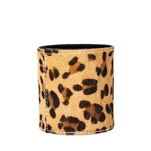 *pen holder cowhide leopard 10cm*