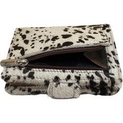 Miniwallet Pashouder Tierdruck Hellbraun