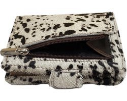 Miniwallet Pashouder Tierdruck Hellbraun