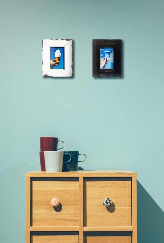 Dreaming - Samenstelling van 2 lijsten van teruggewonnen hout