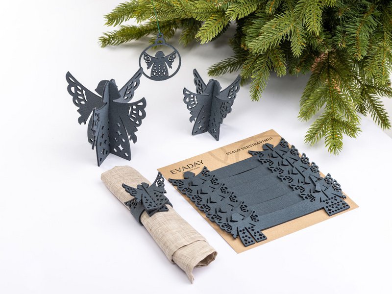 Kerst servetringen ANGEL
