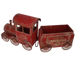 Zinnroter Weihnachtszug H.28x68x12