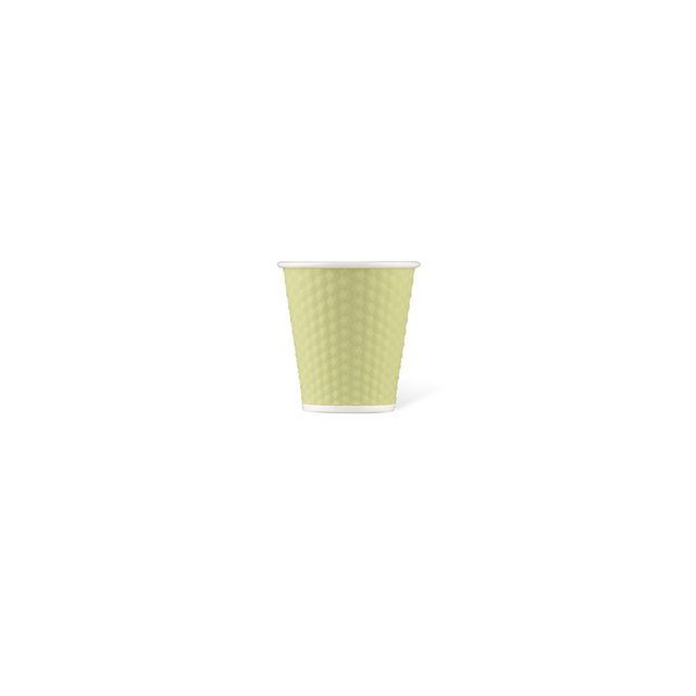 Porcelain cup LAP 180ml with silicon. grip honeycomb Green Pastel