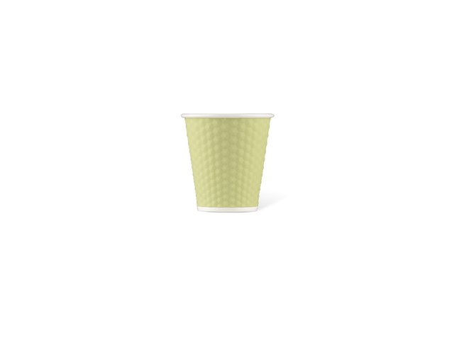 Porcelain cup LAP 180ml with silicon. grip honeycomb Green Pastel