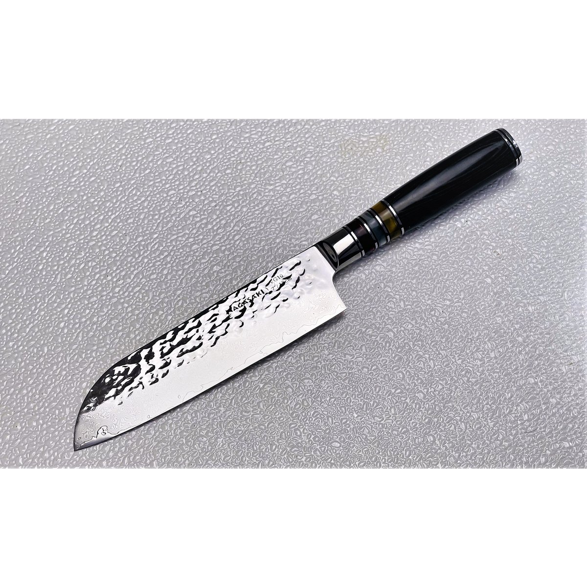 Nagasaki Hand hammered Santoku knife