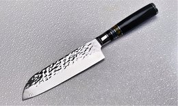 Nagasaki håndhamret Santoku-kniv