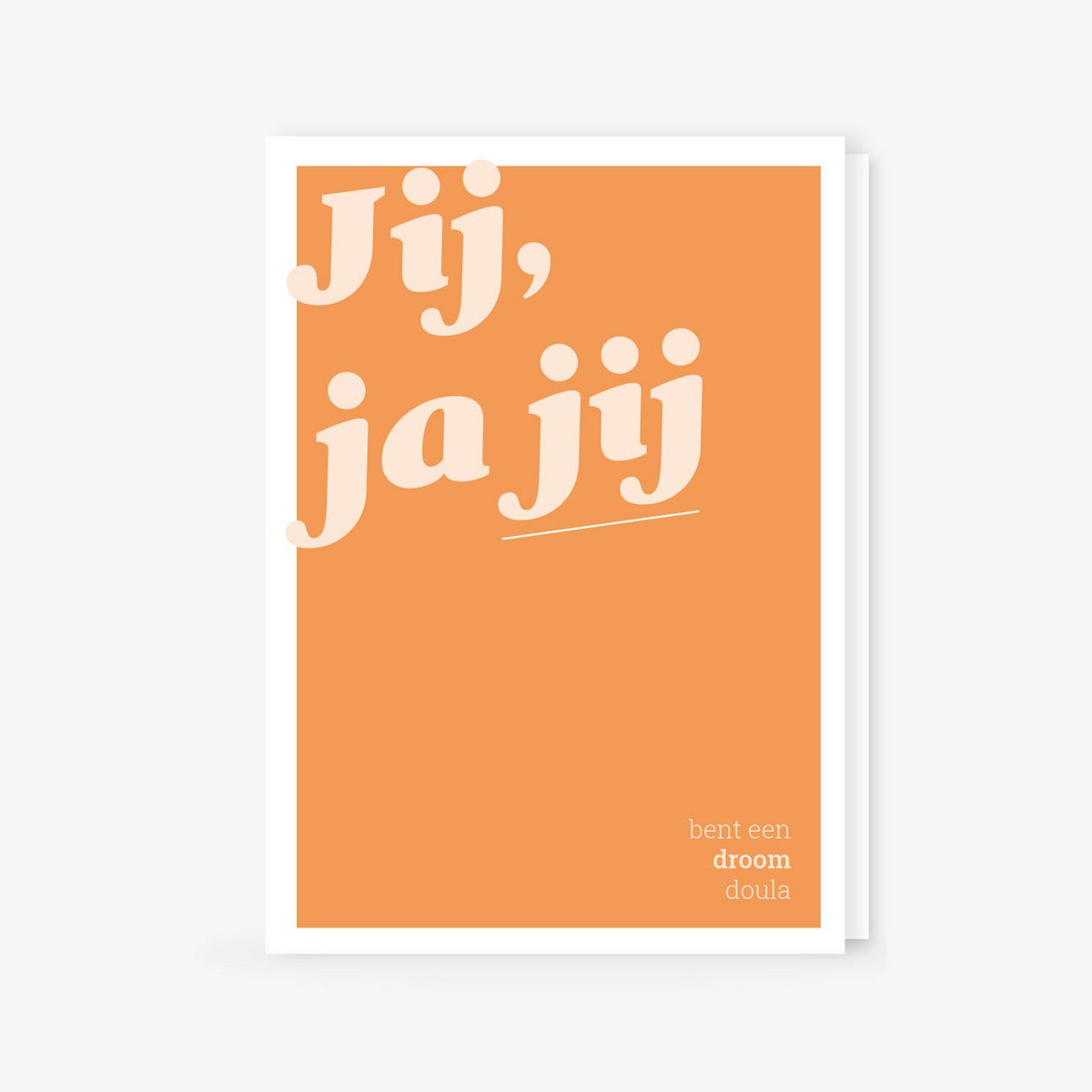 Kaart incl envelop -  Droom Doula