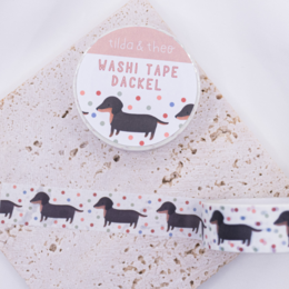 Washi Tape Gravhund - Selvklæbende Tape Hund Washi Tape Masking Tape Hunderace