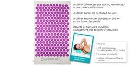 Acupressure mat, 100% organic textiles CLIMSOM Zen