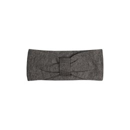 Strickstirnband für Kinder mit Band aus Merinowolle und Kaschmir