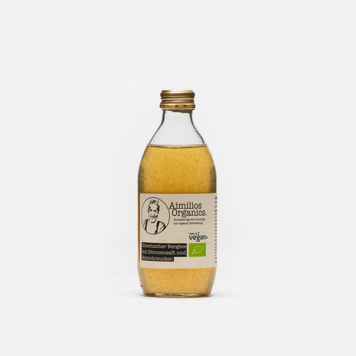 Griekse biologische bergthee 0,33l fles (niet-retourneerbaar)
