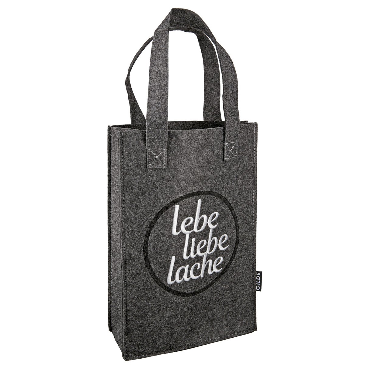 Felt gift bag "Live Love Lache" new VE 8 so