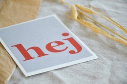Postcard "hey"