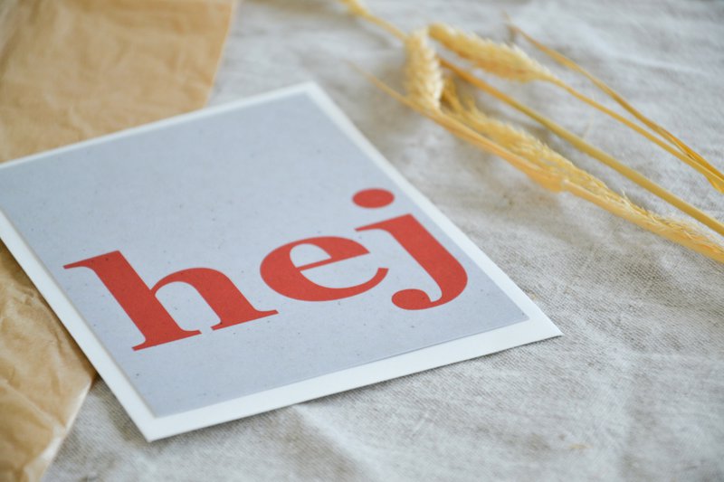 Postcard "hey"