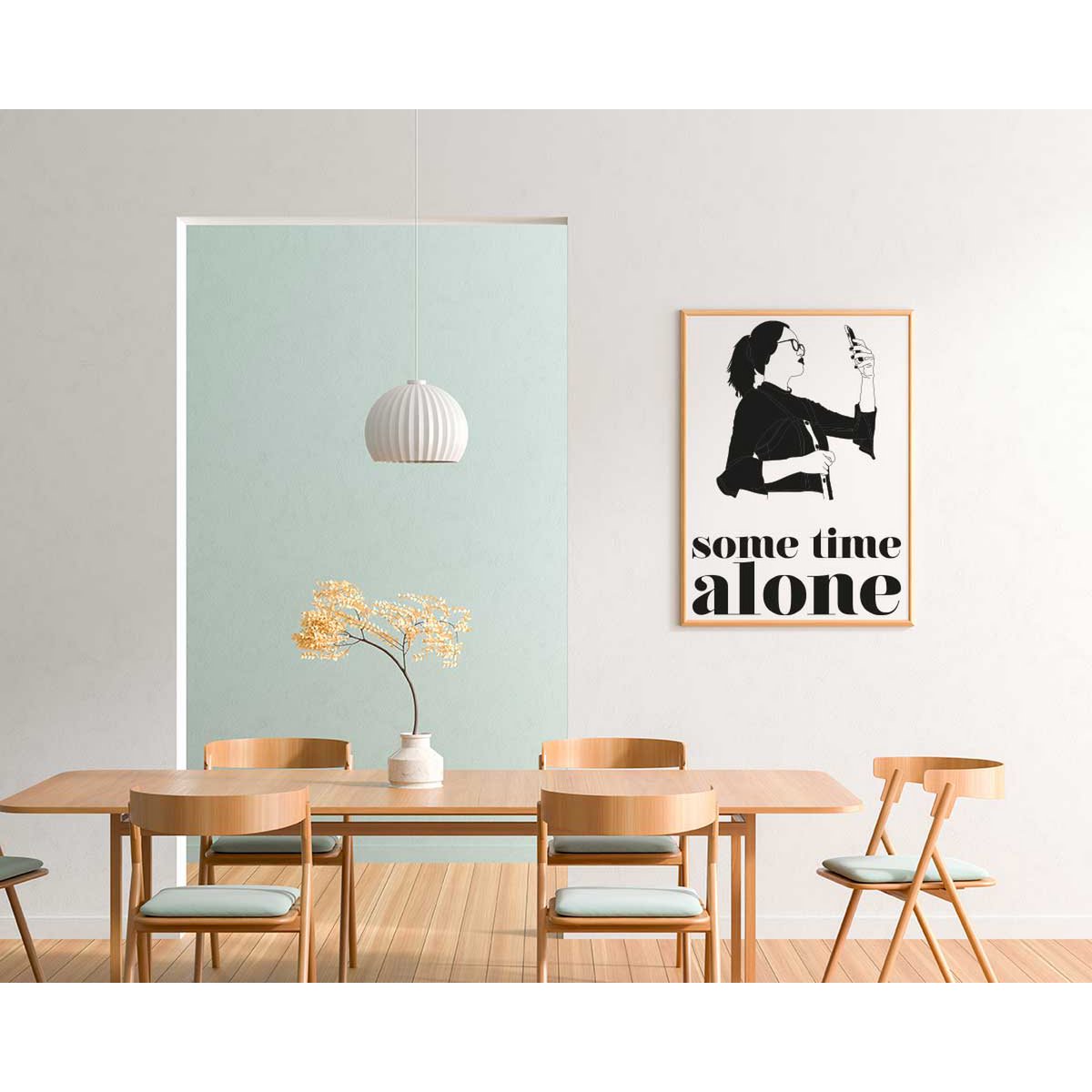 NOGEN TID ALENE PLAKAT