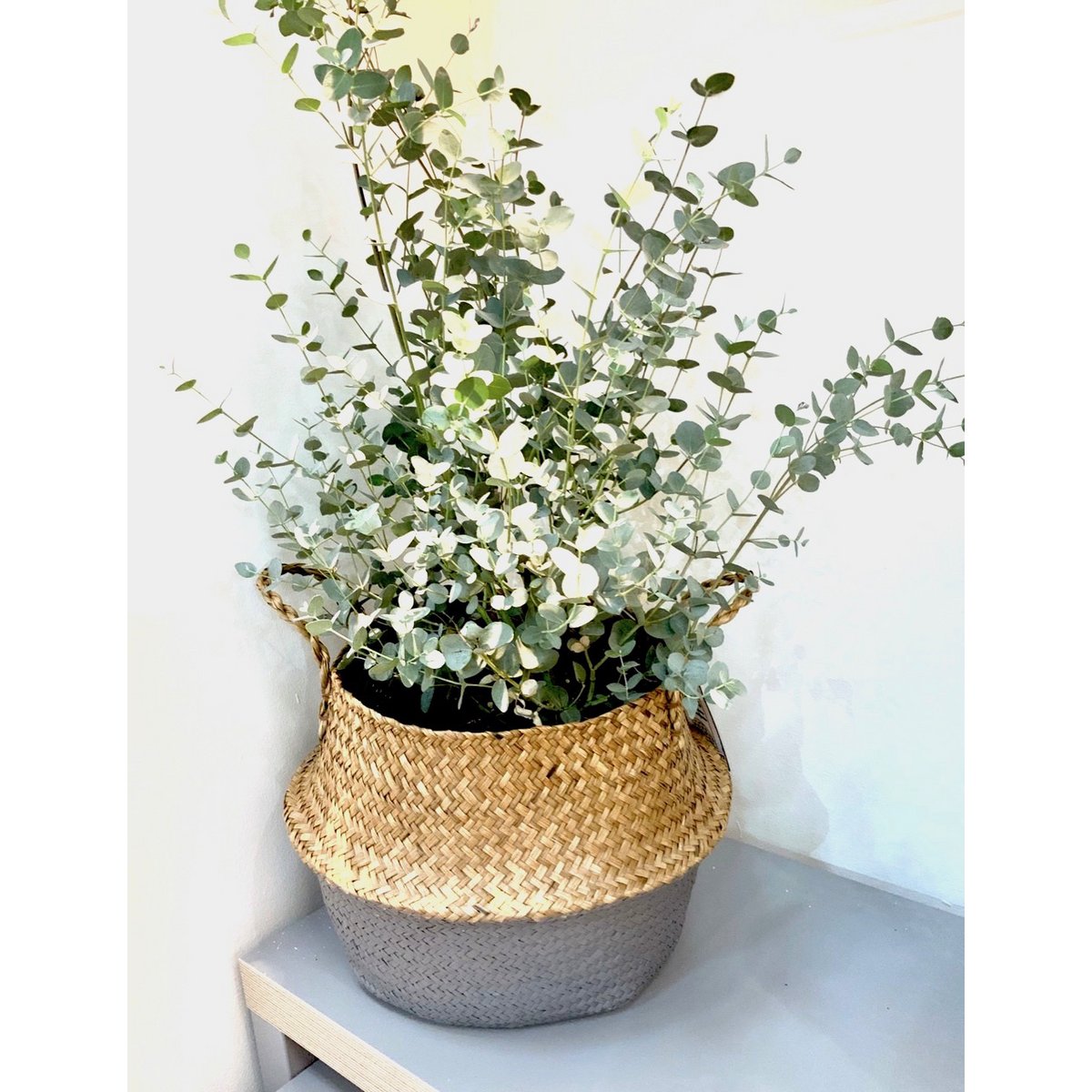 Belly basket large, 35cm, dark gray