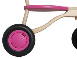 Van Dijk Toys Berken Houten Balance Bike fra 1 år - Pink