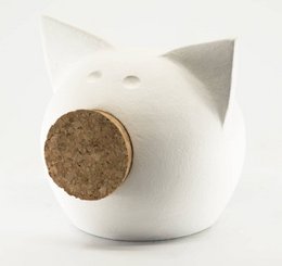 Handgefertigtes Tafel-Sparschwein aus Keramik – The Chalk Collection